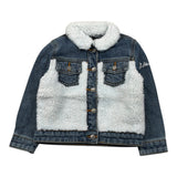 Daniele Alessandrini Giubbino In Denim con Pelliccia Blu per Neonato 1291OD00098 BLU DANIELE ALESSANDRINI 