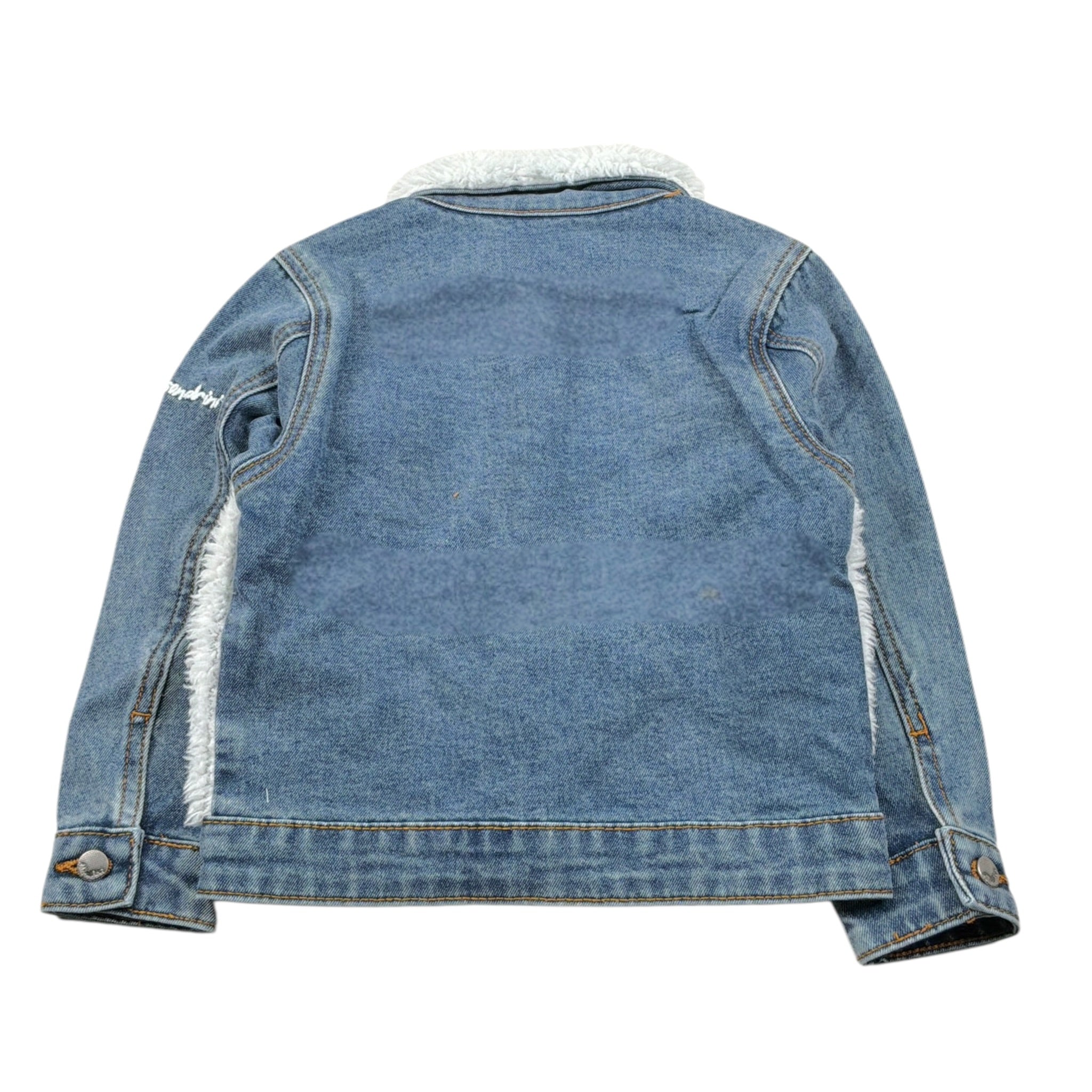 Daniele Alessandrini Giubbino In Denim con Pelliccia Blu per Bambino 1291OD00098J BLU DANIELE ALESSANDRINI 