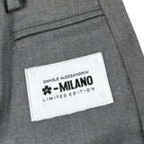 Daniele Alessandrini Pantalone tinta unita con Girovita Regolabile Grigio per Bambino 1291P00151J GRIGIO DANIELE ALESSANDRINI 