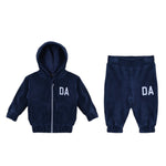 Daniele Alessandrini Completo 2Pz Felpa-Pantalone con Stampa Blu per Neonato 1291SET00133 BLU DANIELE ALESSANDRINI 