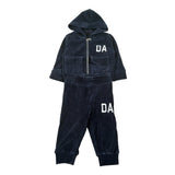 Daniele Alessandrini Completo 2Pz Felpa-Pantalone con Stampa Blu per Neonato 1291SET00133XX BLU DANIELE ALESSANDRINI 