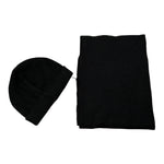 Daniele Alessandrini Set Cappello-Sciarpa tinta unita Nero per Bambino 1291SET0791 NERO DANIELE ALESSANDRINI 