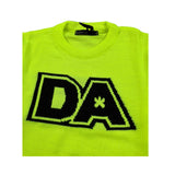 Daniele Alessandrini Maglia tinta unita con Stampa Giallo Fluo per Bambino 1291W00117JX GIALLO FLUO DANIELE ALESSANDRINI 