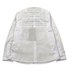 Daniele Alessandrini Camicia Manica Lunga Tinta Unit con Logo Bianco per Neonato 1295C00023 BIANCO DANIELE ALESSANDRINI 