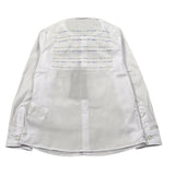 Daniele Alessandrini Camicia Manica Lunga Tinta Unit con Logo Bianco per Bambino 1295C00023J BIANCO DANIELE ALESSANDRINI 