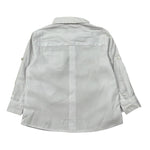 Daniele Alessandrini Camicia Manica Lunga tinta unita con Logo Bianco per Neonato 1295C0778 BIANCO DANIELE ALESSANDRINI 