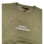 Daniele Alessandrini Maglia Girocollo tinta unita con Logo Verde per Bambino 131W00248 VERDE DANIELE ALESSANDRINI 