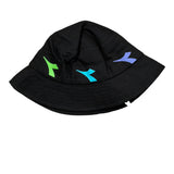 Diadora Cappello Modello Pescatore tinta unita con Stampa Nero per Bambino 029897 NERO DIADORA 