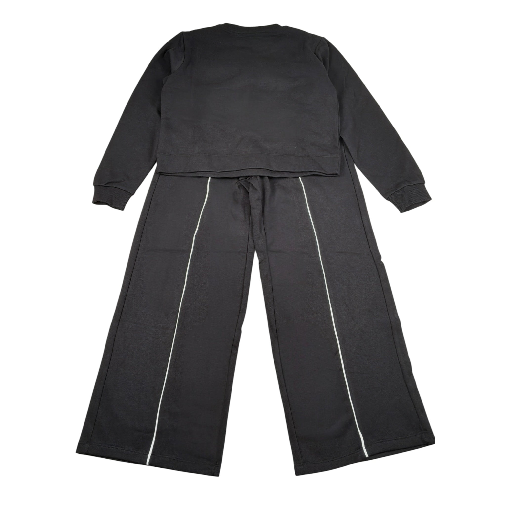 Diadora Completo 2 Pezzi Felpa-Pantalone tinta unita Nero per Bambina 102182240X NERO DIADORA 