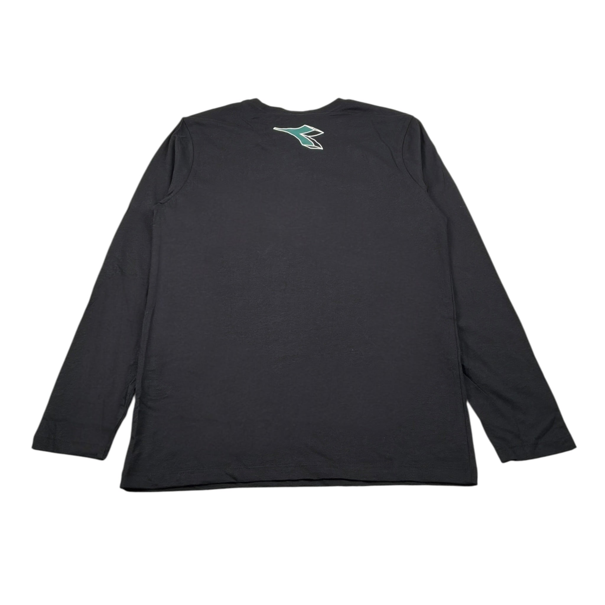 Diadora Shirt Girocollo tinta unita con Logo Nero per Bambino 102182243 NERO DIADORA 