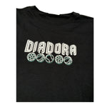 Diadora Shirt Girocollo tinta unita con Logo Nero per Bambino 102182243X NERO DIADORA 