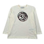 Diadora Shirt Girocollo tinta unita con Logo Panna per Bambino 102182243X PANNA DIADORA 