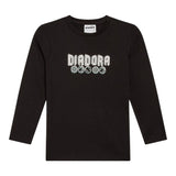Diadora Shirt Girocollo tinta unita con Logo Nero per Bambino 102182243XX NERO DIADORA 