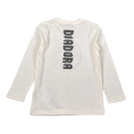 Diadora Shirt Girocollo tinta unita con Logo Panna per Bambino 102182243XXX PANNA DIADORA 