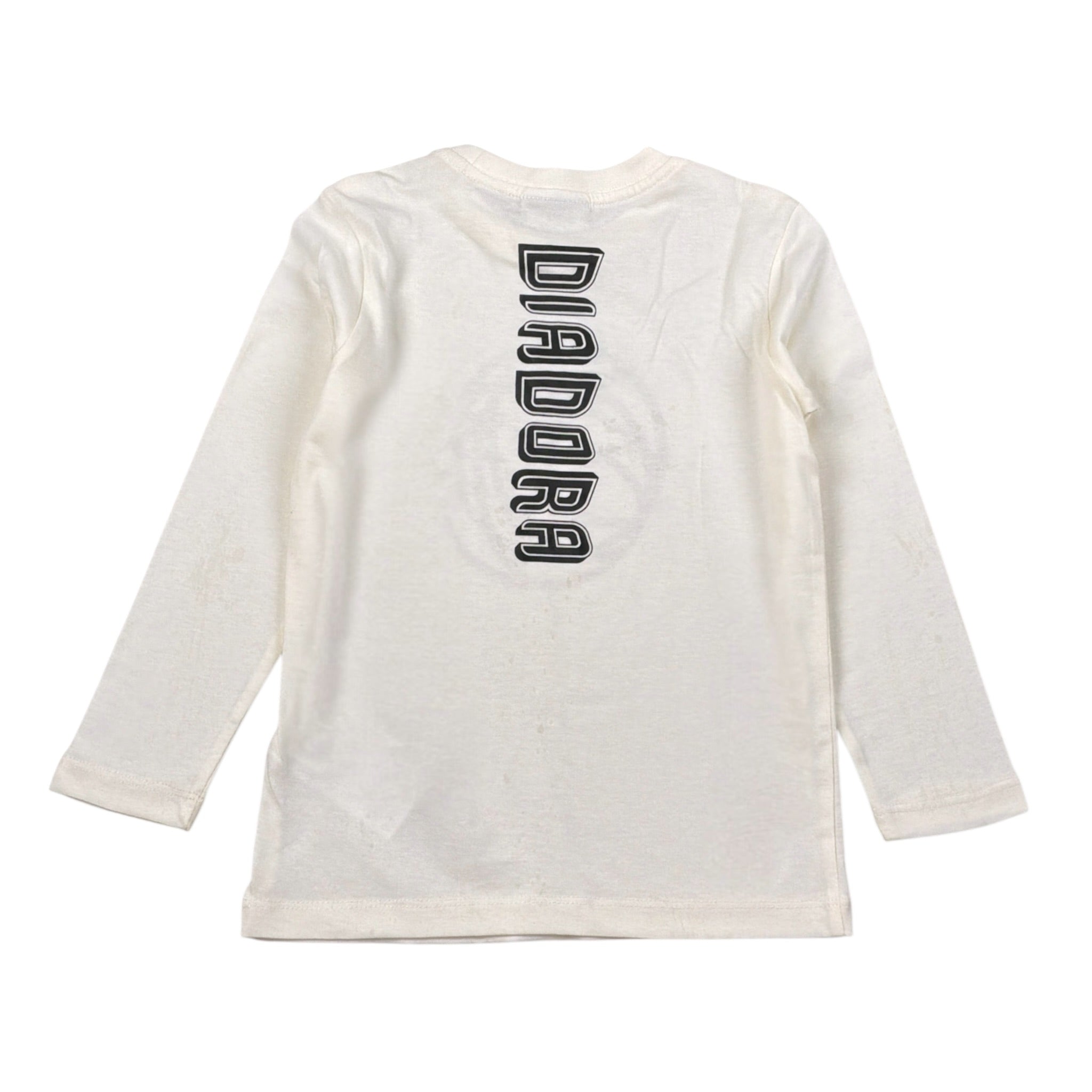 Diadora Shirt Girocollo tinta unita con Logo Panna per Bambino 102182243XXX PANNA DIADORA 