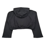 Diadora Felpa Chiusa tinta unita con Cappuccio Nero per Bambina 502182321 NERO DIADORA 
