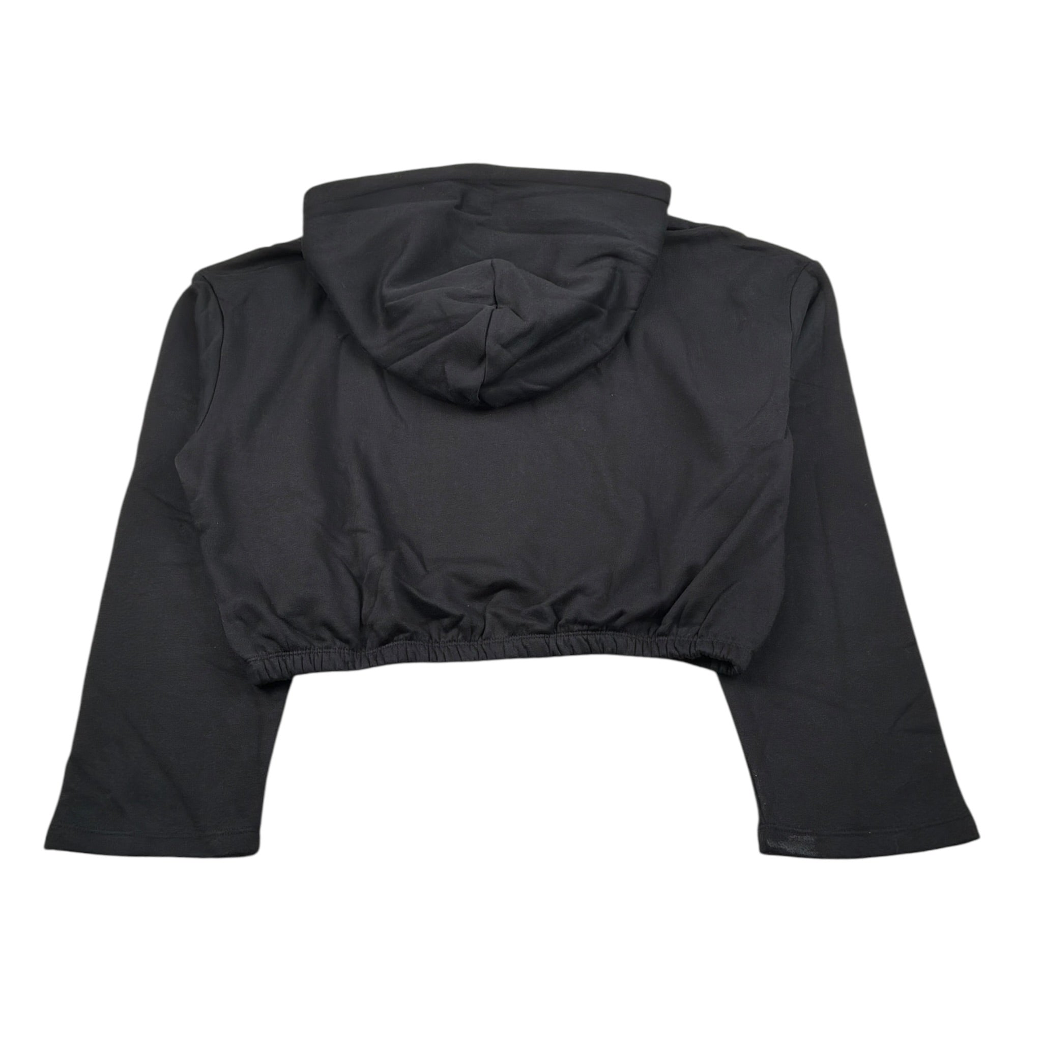 Diadora Felpa Chiusa tinta unita con Cappuccio Nero per Bambina 502182321 NERO DIADORA 