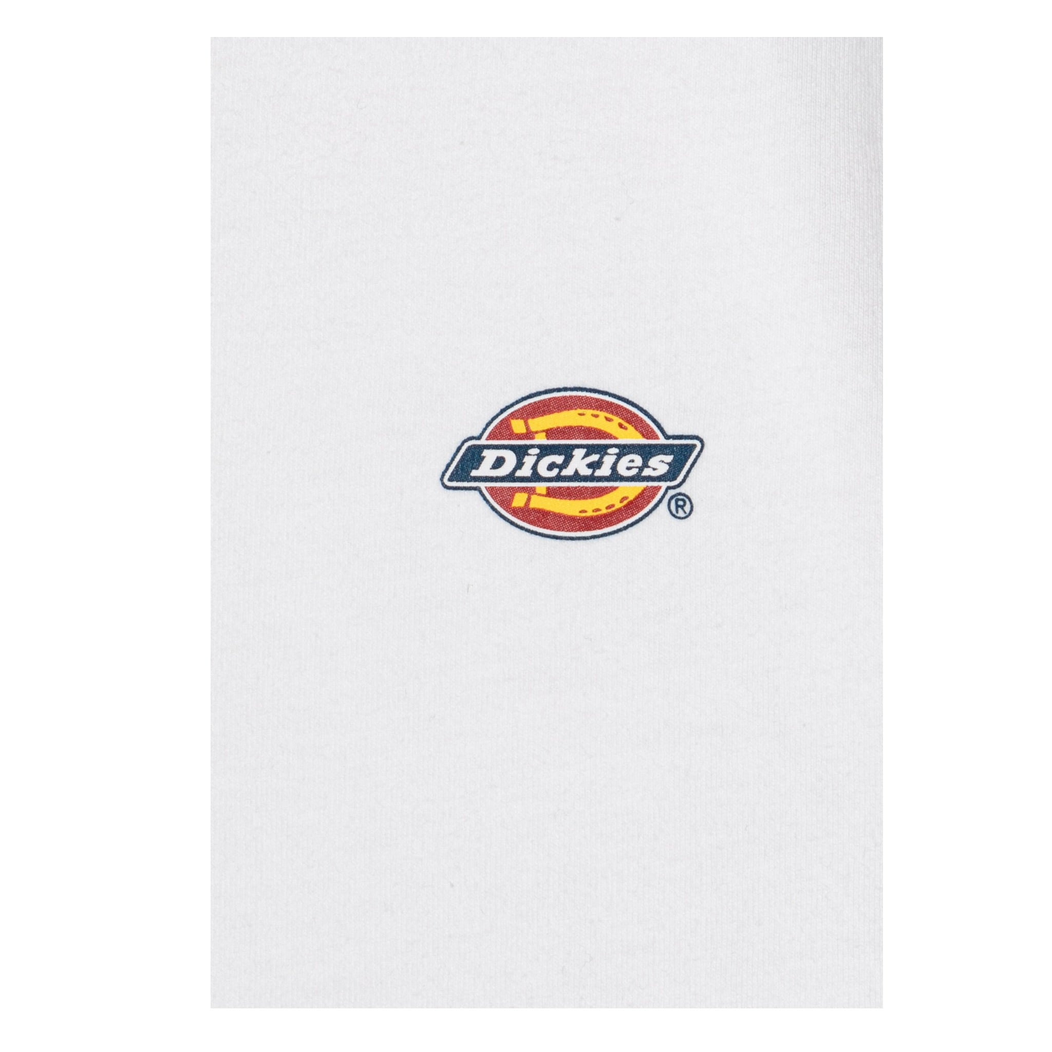 Dickies T-Shirt Girocollo tinta unita con Logo Bianco per Bambino DK0DKSR64BK1 BIANCO DICKIES 
