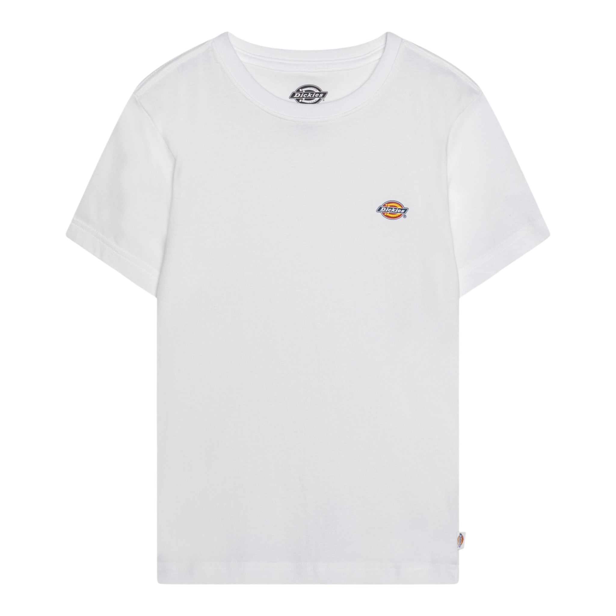 Dickies T-Shirt Girocollo tinta unita con Logo Bianco per Bambino DK0DKSR64BK1 BIANCO DICKIES 