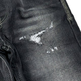Diesel Jeans tinta unita con Girovita Regolabile Nero per Bambino FEIHEI NERO DIESEL 