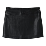 Diesel Gonna tinta unita In Ecopelle Nero per Bambina I02367 NERO DIESEL 