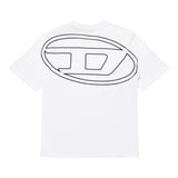 Diesel T-Shirt tinta unita con Stampa Bianco per Bambino J002276 BIANCO DIESEL 