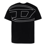 Diesel T-Shirt tinta unita con Stampa Nero per Bambino J002276 NERO DIESEL 