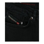 Diesel Jeans tinta unita con Girovita Regolabile Nero per Bambino J00805 NERO DIESEL 