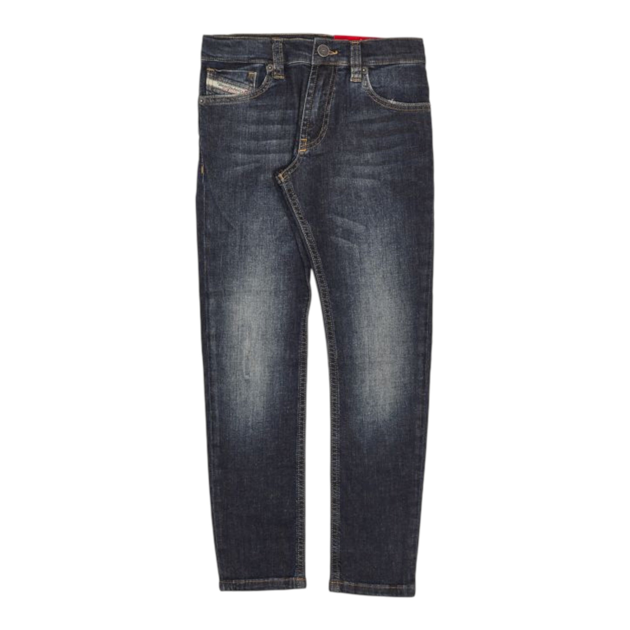 Diesel Jeans tinta unita con Girovita Regolabile Blu per Bambino J00810 BLU DIESEL 