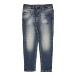 Diesel Jeans tinta unita con Girovita Regolabile Blu per Bambino J00981X BLU DIESEL 