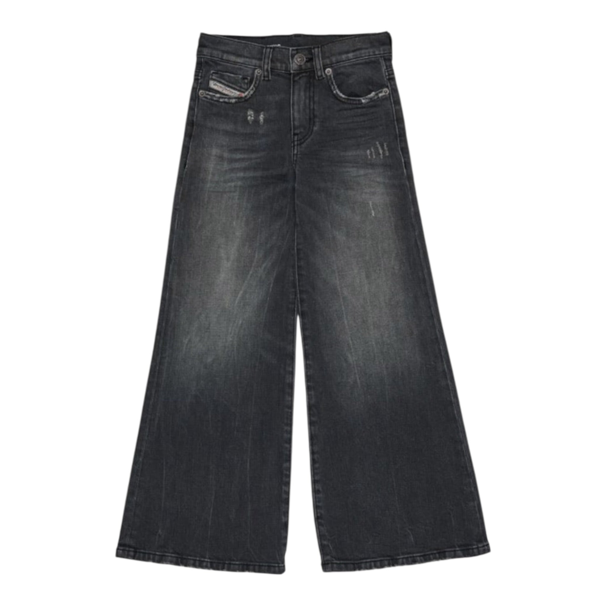 Diesel Jeans tinta unita Modello A Palazzo Grigio per Bambina J00994KXBRJ GRIGIO DIESEL 