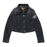 Diesel Giubbino In Denim tinta unita Nero per Bambina J01847 NERO DIESEL 