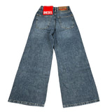Diesel Jeans tinta unita Modello Palazzo Blu per Bambina J01852 BLU DIESEL 