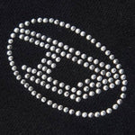 Diesel Felpa tinta unita con Brillantini Nero per Bambina J01952 NERO DIESEL 