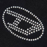 Diesel Felpa tinta unita con Brillantini Nero per Bambina J01952 NERO DIESEL 