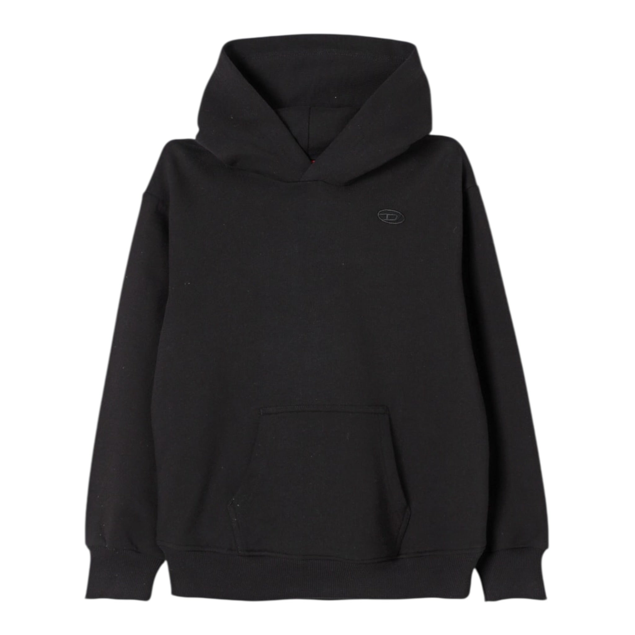 Diesel Felpa Chiusa con Cappuccio tinta unita Nero per Bambino J02275 NERO DIESEL 
