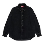 Diesel Camicia Manica Lunga tinta unita In Denim Nero per Bambino J02307 NERO DIESEL 