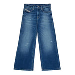 Diesel Jeans tinta unita con Girovita Regolabile Blu per Bambina J02323 BLU DIESEL 