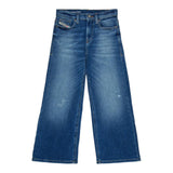 Diesel Jeans tinta unita con Girovita Regolabile Blu per Bambina J02323 BLU DIESEL 