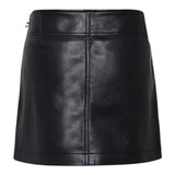 Diesel Gonna tinta unita In Ecopelle Nero per Bambina J02367X NERO DIESEL 