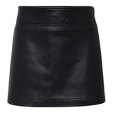 Diesel Gonna tinta unita In Ecopelle Nero per Bambina J02367XX NERO DIESEL 
