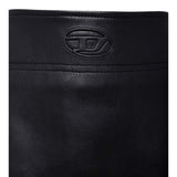 Diesel Gonna tinta unita In Ecopelle Nero per Bambina J02367XX NERO DIESEL 