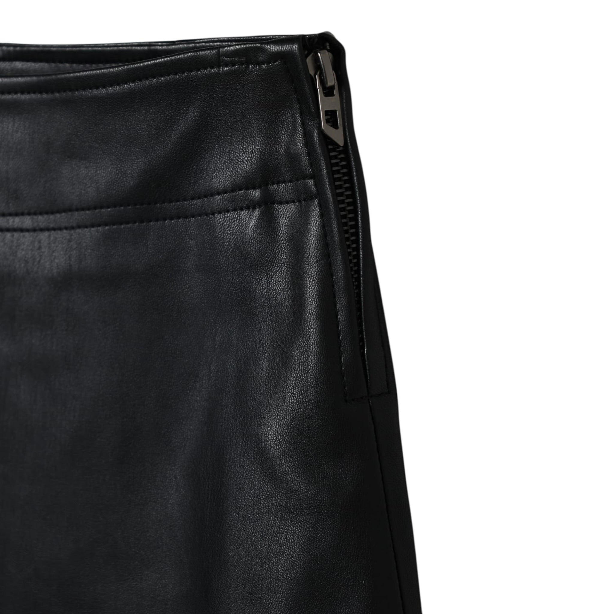 Diesel Gonna tinta unita In Ecopelle Nero per Bambina J02367XXX NERO DIESEL 