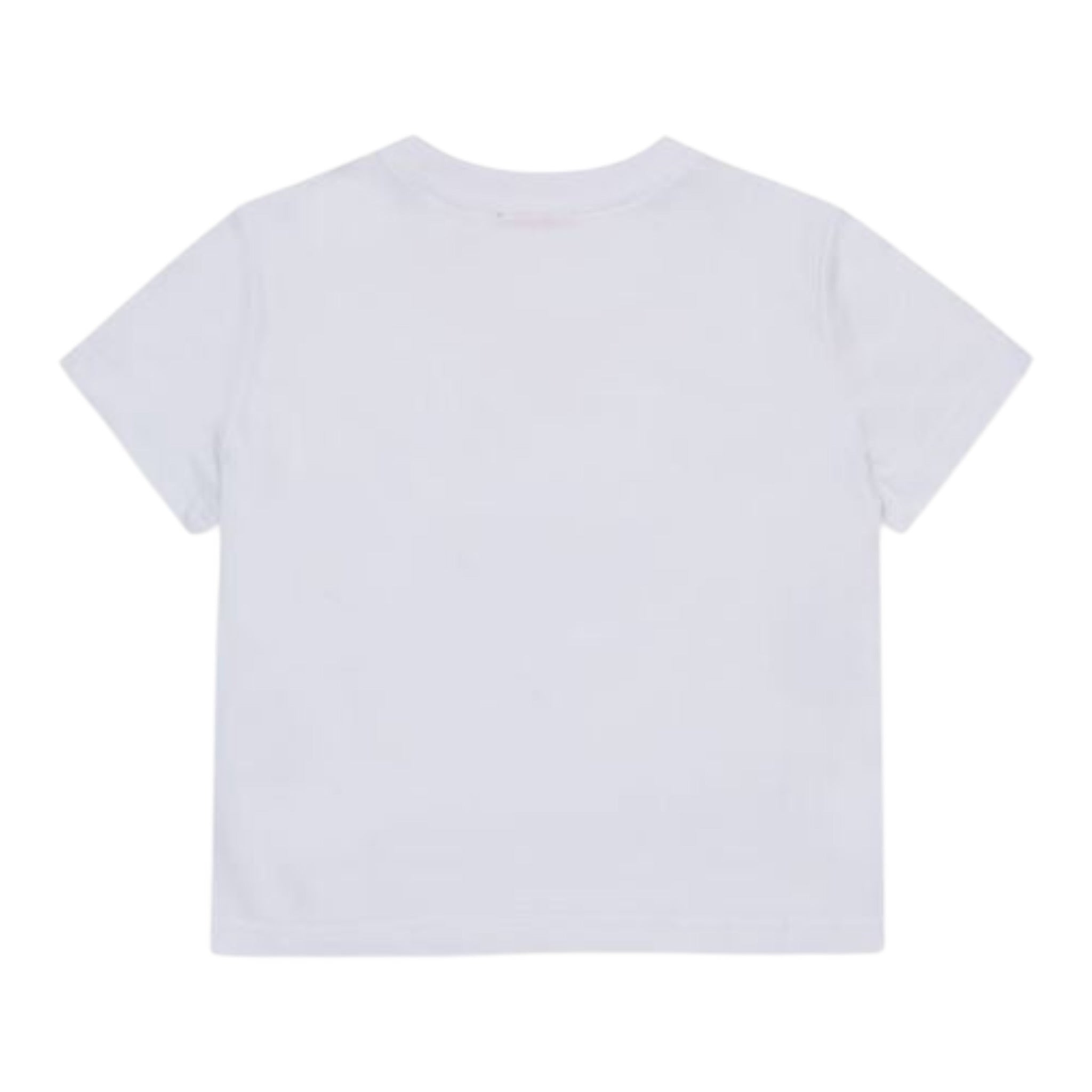 Diesel T-Shirt tinta unita con Paillettes Bianco per Bambina J02371X BIANCO DIESEL 