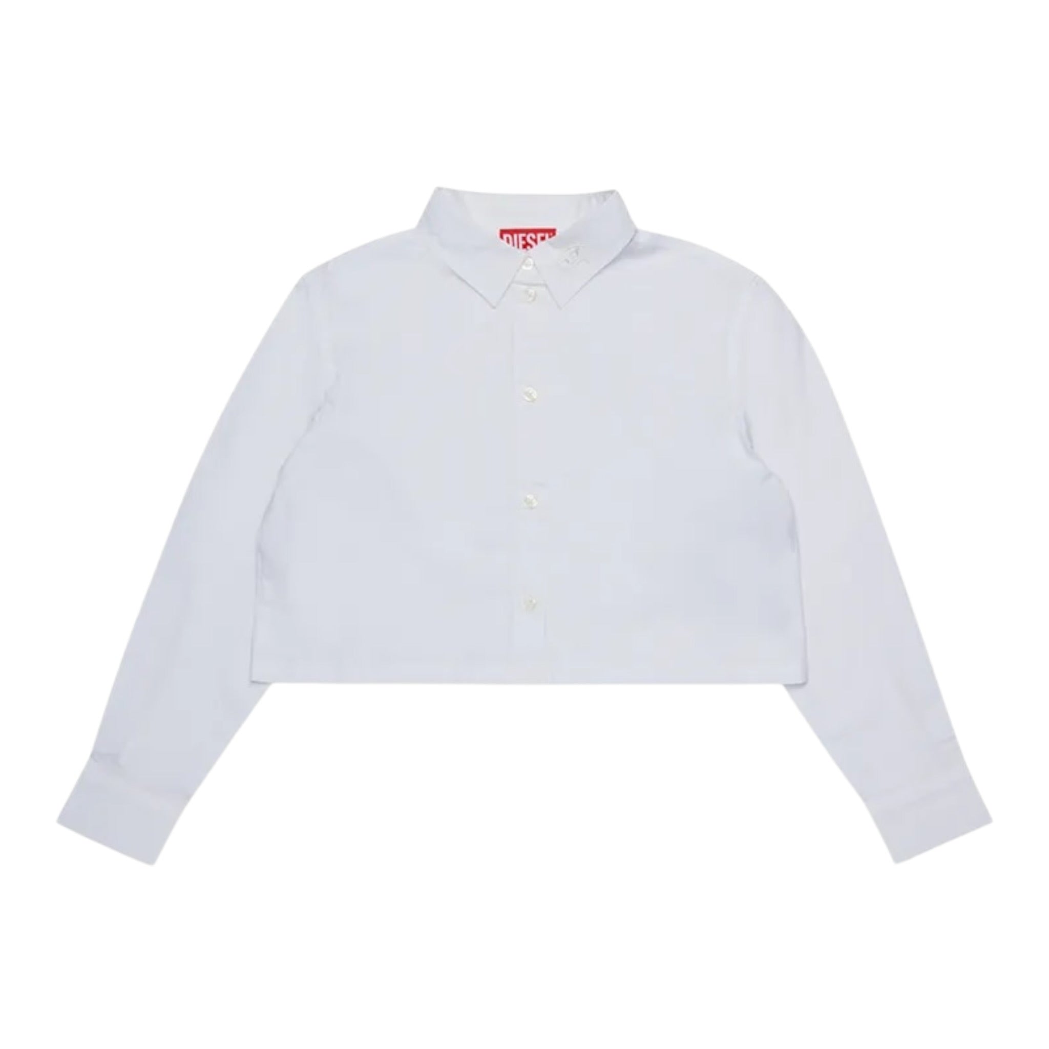 Diesel Camicia Modello Crop tinta unita Bianco per Bambina J02373XX BIANCO DIESEL 