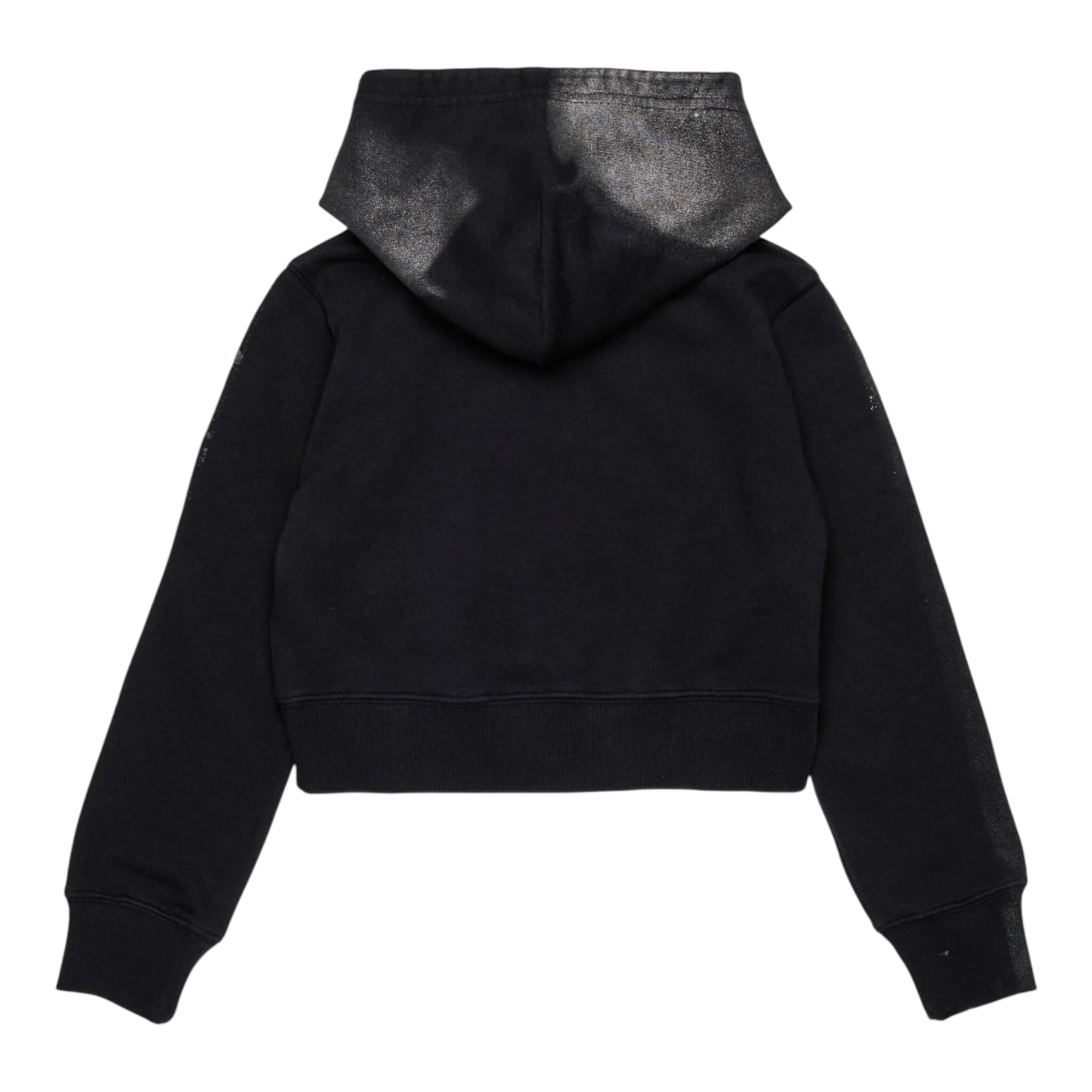 Diesel Felpa Chiusa con Cappuccio tinta unita Nero per Bambina J02376 NERO DIESEL 