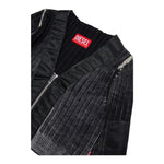Diesel Maglia Crop tinta unita con Zip Nero per Bambina J02383 NERO DIESEL 