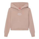 Diesel Felpa tinta unita con Cappuccio E Stampa Rosa per Bambina J02416XXX ROSA DIESEL 