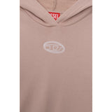 Diesel Felpa tinta unita con Cappuccio E Stampa Rosa per Bambina J02416XXX ROSA DIESEL 