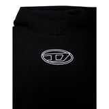 Diesel Abito tinta unita con Cappuccio E Stampa Nero per Bambina J02426 NERO DIESEL 